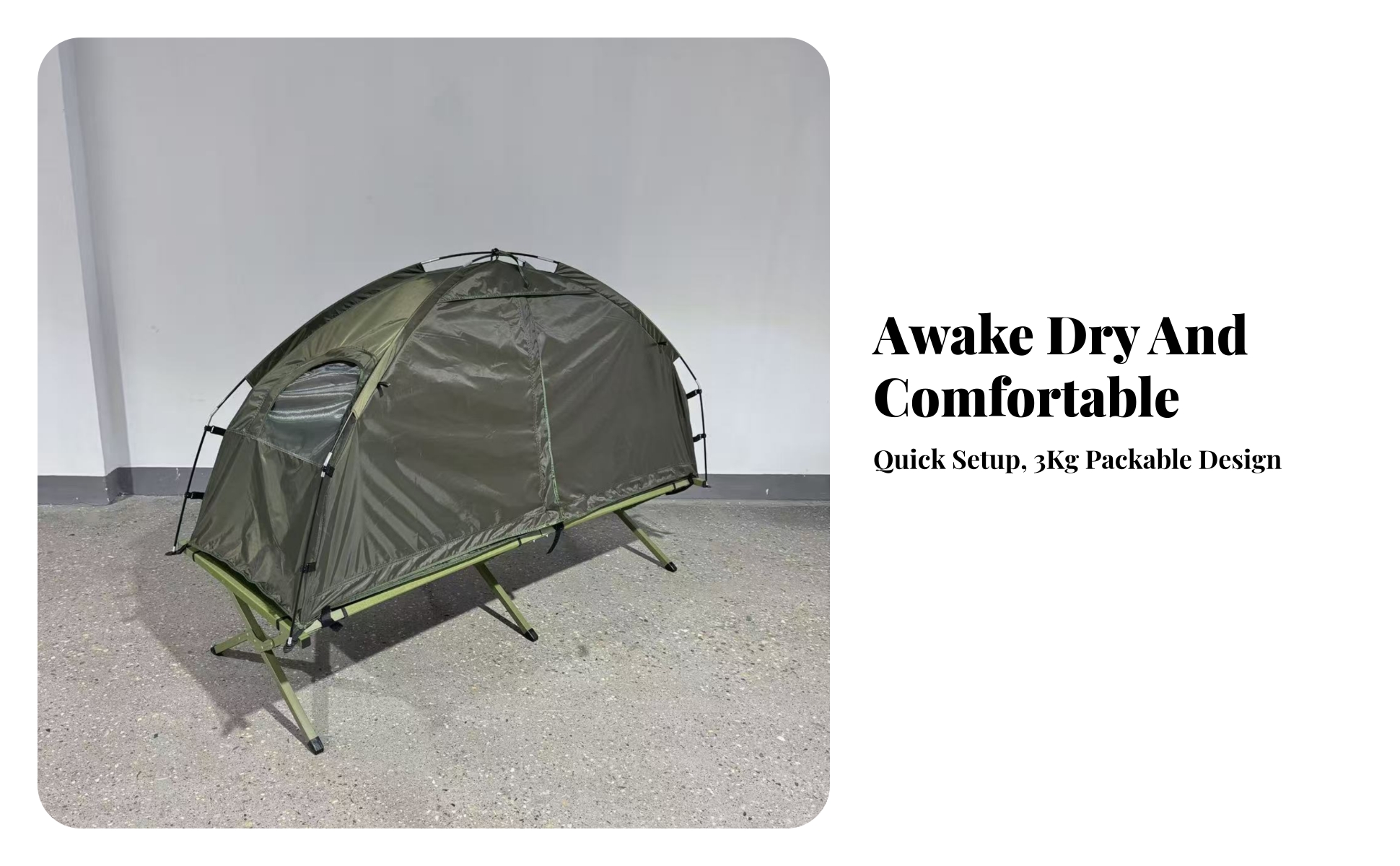 Camping Tent Sturdy Outdoor Tent Shelter Breathable Stable for Campers, Fishing, Backyard