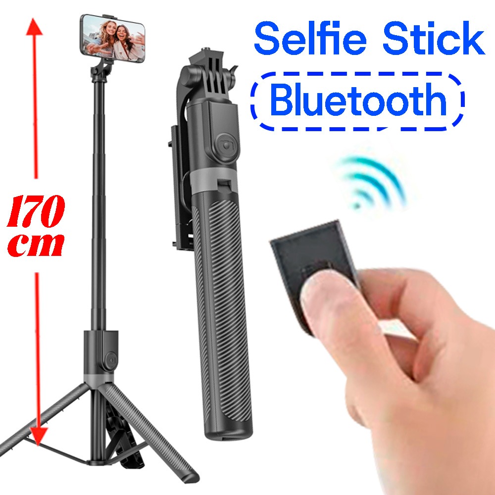 170cm Selfie štap za pametni telefon, ojačani stativ sa Bluetooth-om, multifunkcionalni prenosivi stativ za mobilni telefon sa daljinskim upravljačem