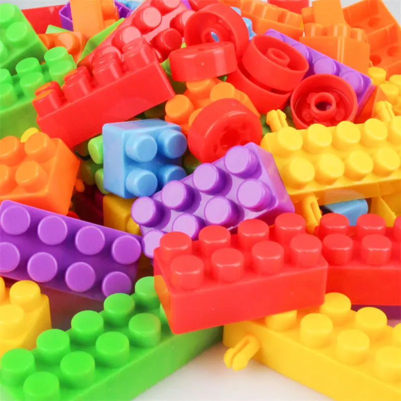 160 kom/pak plastične dečije kocke za slaganje DIY edukativne igračke za decu i bebe poklon