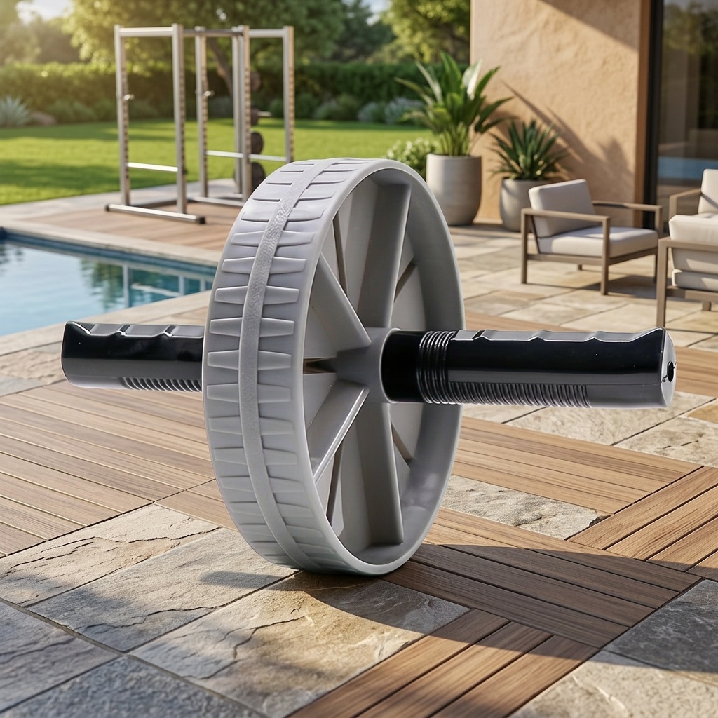 Ab Wheel Roller trenažer za trbušne mišiće, oprema za vežbanje kod kuće, fitnes trening za muškarce, prenosiv, izdržljiv, neklizajući.