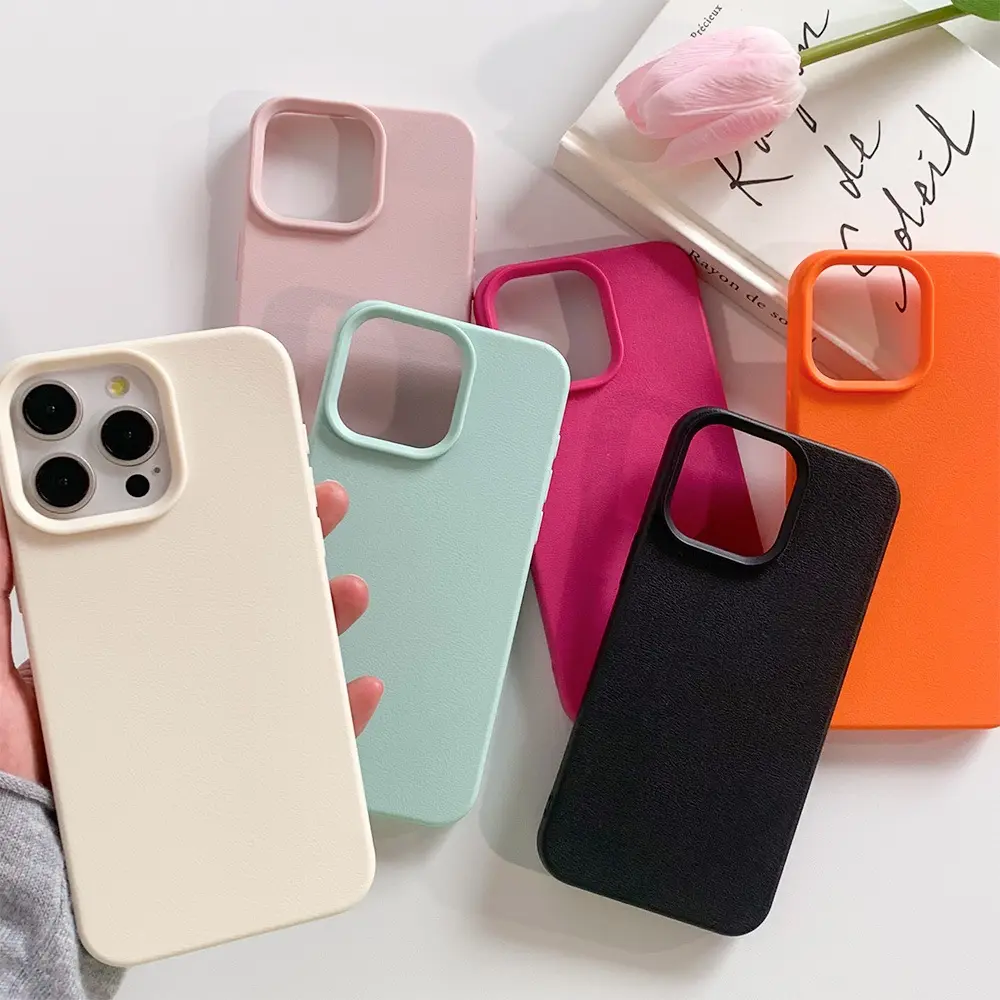 Leather Phone Case For iPhone 17 Pro Max 16 18 Pro Max 13 11 15 14 Plus 12 17 Air 17Promax Shockproof Soft TPU Funda Cover Coque