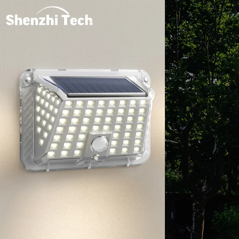 LED solarno svetlo sa senzorom pokreta za spoljašnju upotrebu, pametno sigurnosno svetlo sa PIR detekcijom pokreta i kontrolom osvetljenja & 6000K osvetljenjem za baštu
