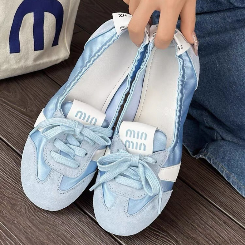 2026 Nove ženske ležerne patike letnje udobne plitke baletanke nove ženske sportske patike na pertlanje Zapatos De Mujer