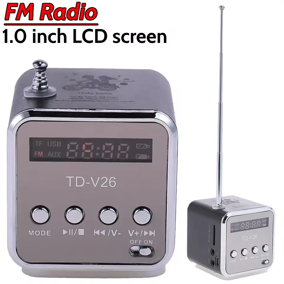 Mini Bluetooth zvučnik radio FM prenosivi Mp3 plejer bežična mala zvučna kutija muzika
