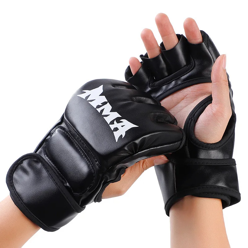 Bokserske rukavice za MMA Muay Thai slobodnu borbu Taekwondo trening na džaku bokserske rukavice bez prstiju