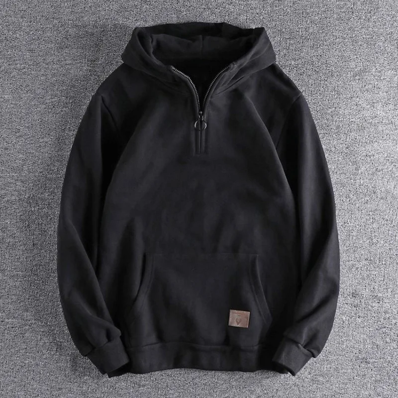 Topla muška dukserica sa kapuljačom, jednobojna, slim fit, oversized, estetski emo Harajuku stil, One Piece, jesenja, luksuzna, XXL