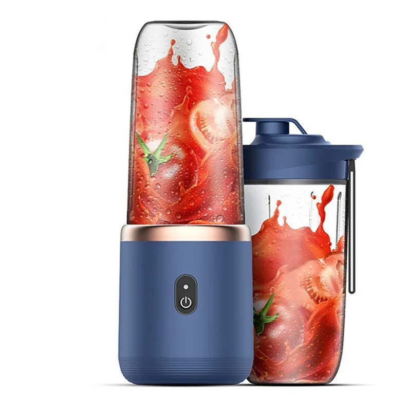 Prenosivi blender za voćne sokove, letnji lični električni mini blender, USB punjiva šolja sa 6 sečiva za kuhinju