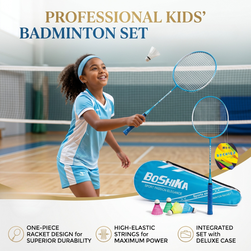 Set za badminton, izdržljiv, elastičan, set za badminton otporan na lomljenje, profesionalni reket za badminton za trening za studente