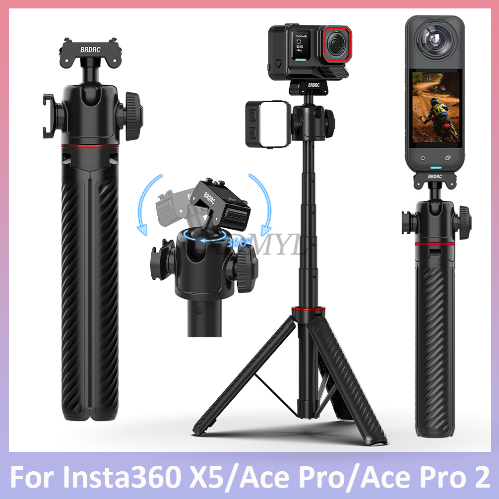 Selfie štap za Insta360 X5/Ace Pro/Ace Pro 2 sa magnetnom bazom za brzo otpuštanje, tronožac, podesiva produžna šipka, Vlgo ručka, dodatna oprema