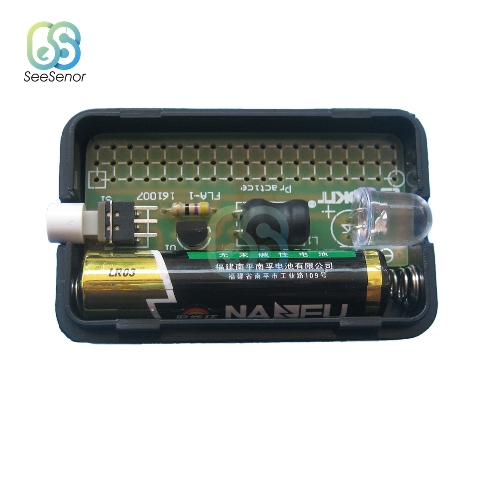FLA-1 1.5V Simple Flashlight DIY Kit Integrated Circuit Board Soldering Practice Suite Electronic Components Welding Training