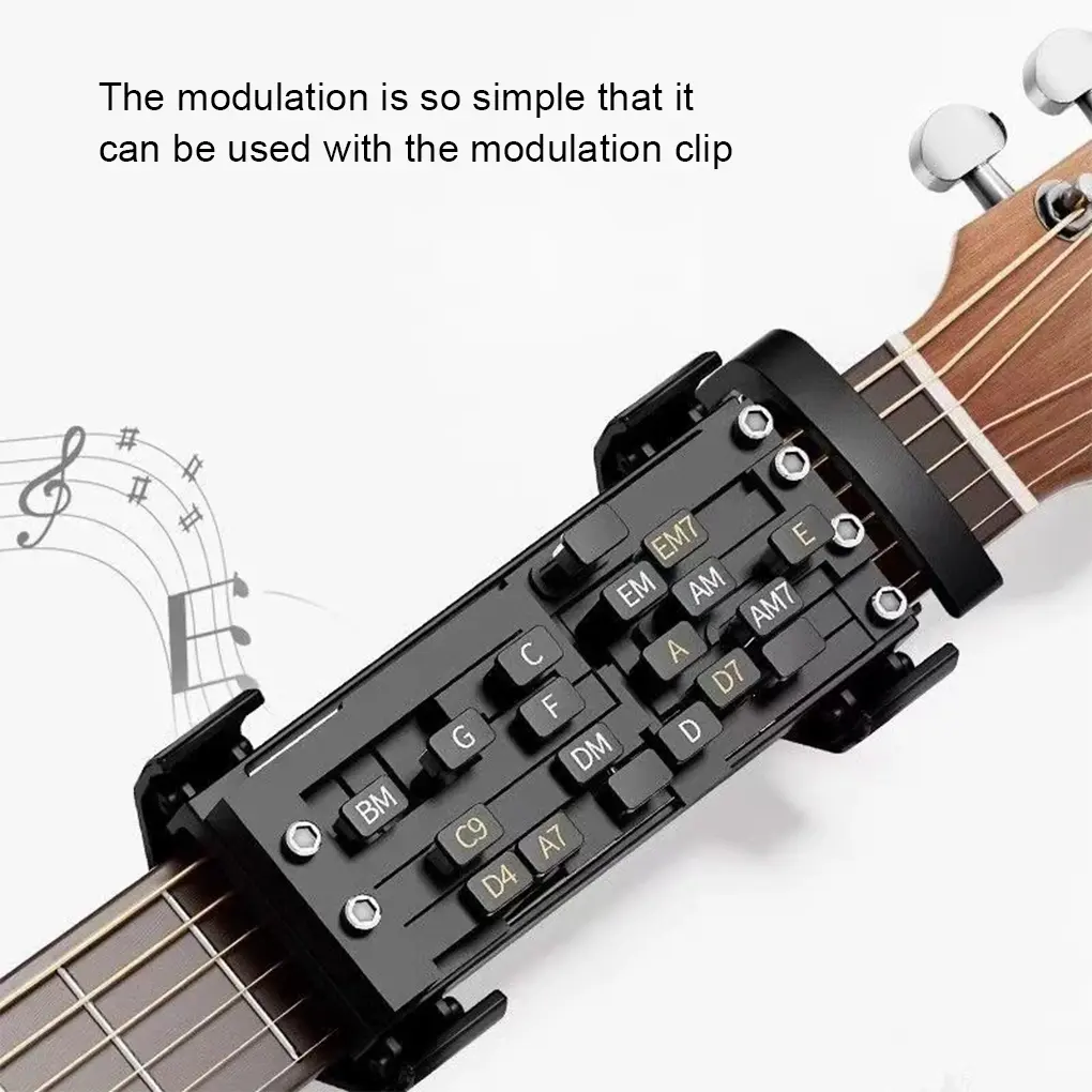 Guitar Aid Chords,Portable Guitar Learning System Teaching Beginner Trainer Practice Tools for Beginners Friends Family Adults