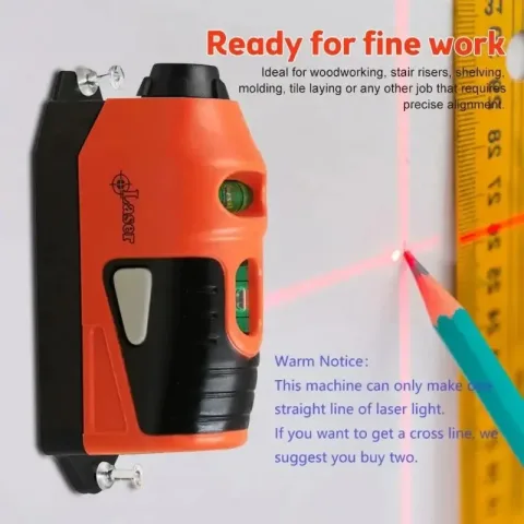 1set Mini prenosivi laserski nivelir, vertikalna i horizontalna laserska linija, alat za merenje, libela