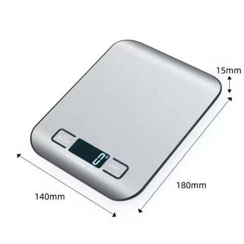 Digitalna kuhinjska vaga sa LED ekranom 5kg/1g od nerđajućeg čelika, elektronska vaga za hranu, nakit, grickalice, pečenje i kućne poslove