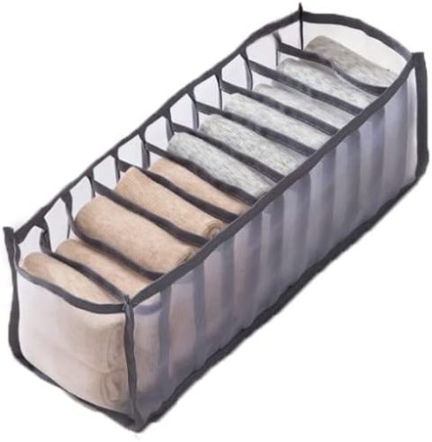 Organizator fioka za farmerke, pantalone, čarape, majice, odeću i donji veš, kutija za odlaganje odeće, organizator za ormare i komode
