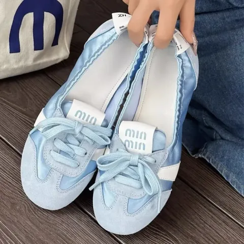 2026 Nove ženske ležerne patike letnje udobne plitke baletanke nove ženske sportske patike na pertlanje Zapatos De Mujer