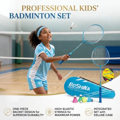 Set za badminton, izdržljiv, elastičan, set za badminton otporan na lomljenje, profesionalni reket za badminton za trening za studente