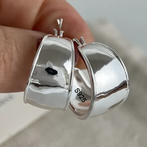 Minđuše od 925 sterling srebra za žene, široke, seksi, moderne, trendi nakit, poklon za zabavu, venčanje, pendientes