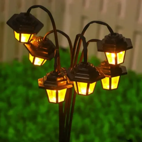 Solarne baštenske LED retro fenjer lampe za spoljašnju rasvetu staza, dekorativna lampa za dvorište, terasu i baštu