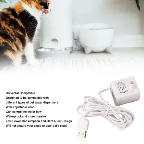 Pumpa za fontanu za kućne ljubimce 5V USB napajanje uklonjiva podesiva DC motor bez četkica zamenska pumpa za fontanu za mačke