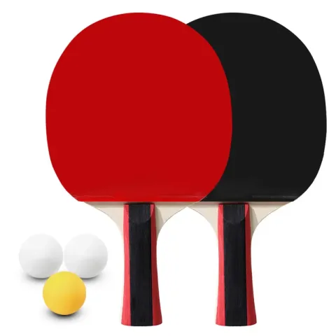 Set za stoni tenis za dvoje, uključuje 2 reketa i 3 loptice, dolazi sa torbom za odlaganje