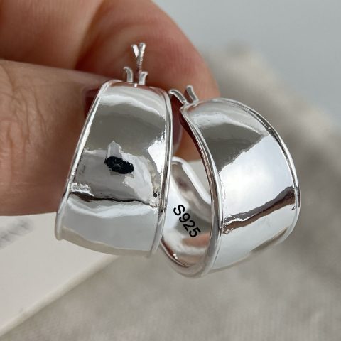Minđuše od 925 sterling srebra za žene, široke, seksi, moderne, trendi nakit, poklon za zabavu, venčanje, pendientes