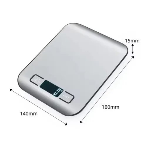 Digitalna kuhinjska vaga sa LED ekranom 5kg/1g od nerđajućeg čelika, elektronska vaga za hranu, nakit, grickalice, pečenje i kućne poslove