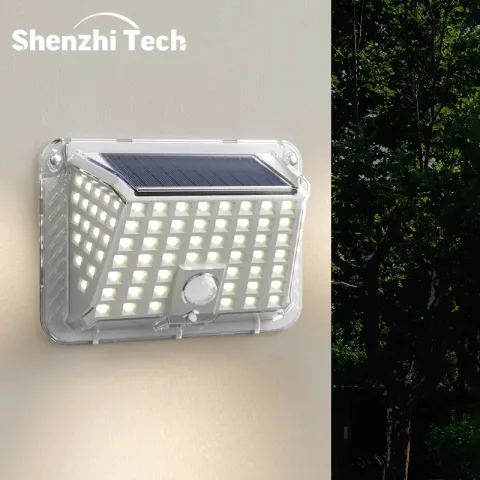 LED solarno svetlo sa senzorom pokreta za spoljašnju upotrebu, pametno sigurnosno svetlo sa PIR detekcijom pokreta i kontrolom osvetljenja & 6000K osvetljenjem za baštu