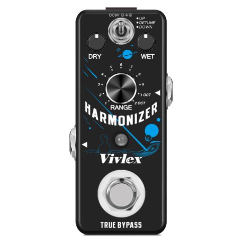 Digitalna pedala za harmonizaciju gitare, efekti za harmoniju, pitch shifter, detune za električnu gitaru i bas, mini veličina