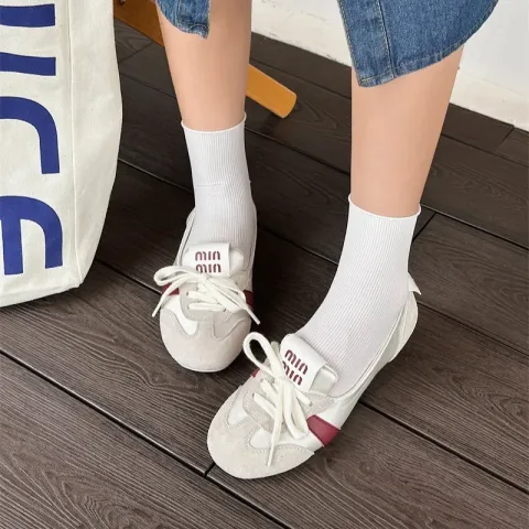 2026 Nove ženske ležerne patike letnje udobne plitke baletanke nove ženske sportske patike na pertlanje Zapatos De Mujer