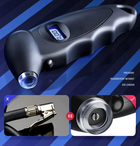 Digitalni merač pritiska u gumama visoke preciznosti sa funkcijom ispuštanja vazduha