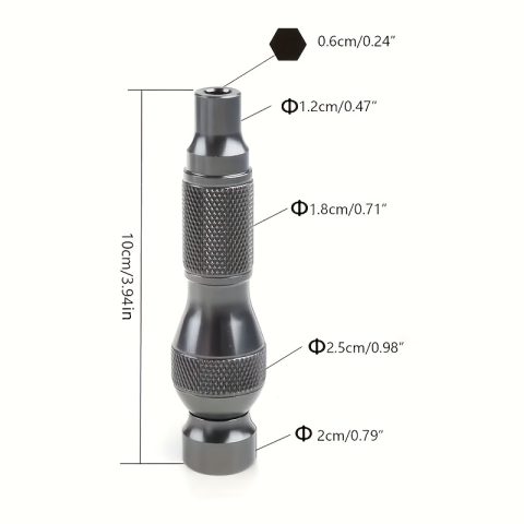 Set preciznih odvijača - Aluminijumska drška, sa dizajnom unutrašnje šestougaone glave, drška 6,35 mm, adapter 1/4"