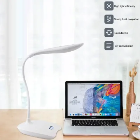 LED stona lampa USB punjiva lampa za zaštitu očiju noćno svetlo za sobu spavaća soba pored kreveta lampa za čitanje za studente