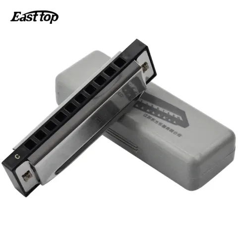 Easttop 10-Hole Diatonic Harmonica in Key of C with Carrying Case