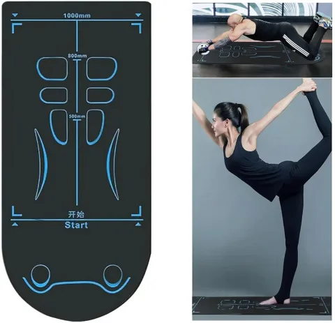 Podloga za jogu za točak za trbušnjake, protivklizna, apsorbuje udarce, tiha, za vežbanje na podu, pilates, za žene i muškarce
