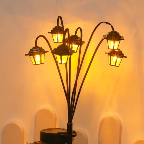 Solarne baštenske LED retro fenjer lampe za spoljašnju rasvetu staza, dekorativna lampa za dvorište, terasu i baštu