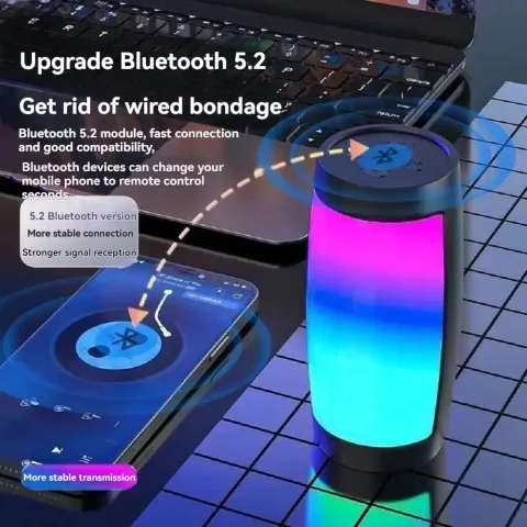 Mini prenosivi bežični Bluetooth zvučnik 1500MAH RGB LED svetlo spoljni sabvufer stereo zvučnik kućni velike jačine