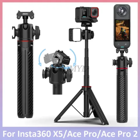 Selfie štap za Insta360 X5/Ace Pro/Ace Pro 2 sa magnetnom bazom za brzo otpuštanje, tronožac, podesiva produžna šipka, Vlgo ručka, dodatna oprema