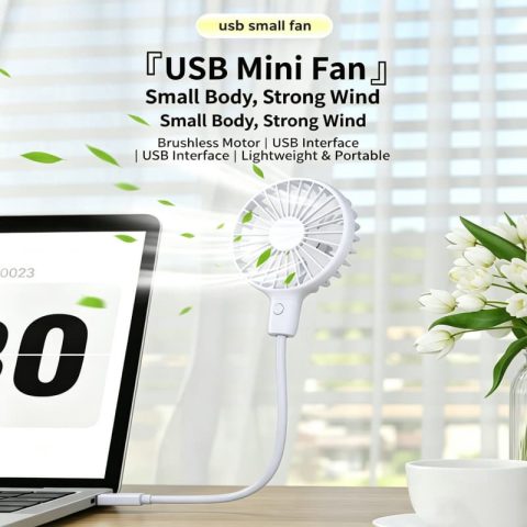 USB Mini ventilator mali stoni ventilator prenosivi fleksibilni bežični za kancelariju spavaću sobu automobil kampovanje kuhinju unutrašnju i spoljašnju upotrebu tihi rad