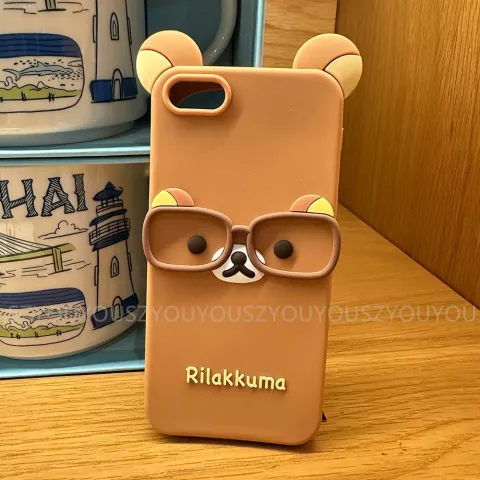 Silikonska maska za telefon sa motivom crtanog mede za iPhone