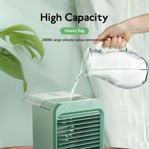 USB stoni mini ventilator prenosivi rashlađivač vazduha klima uređaj svetlo stoni ventilator za hlađenje ovlaživač prečišćivač za kancelariju spavaću sobu