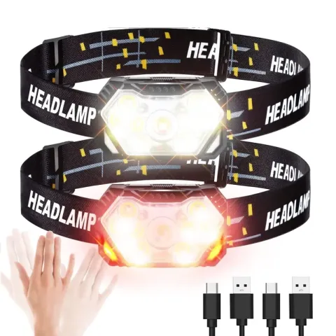9 LED jaka čeona lampa USB punjiva sa senzorom pokreta prenosiva za pecanje kampovanje radna baterijska lampa